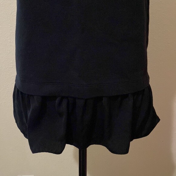 J Crew Womens Top Black Peplum Ruffle Sleeveless XS Cotton Blend Woven Career - Picture 3 of 13